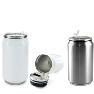 Lata Térmica Aço Inox - Parede Dupla - 280ml