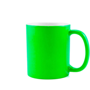 Caneca Cerâmica Neon Verde 325ml