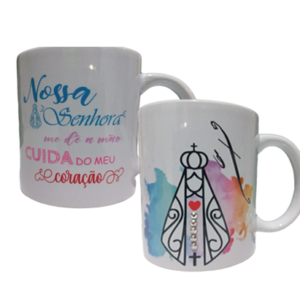 Caneca Porcelana Nossa Senhora Aparecida