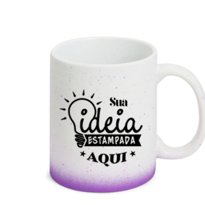 Caneca Splash Branca com Degrade 325ml