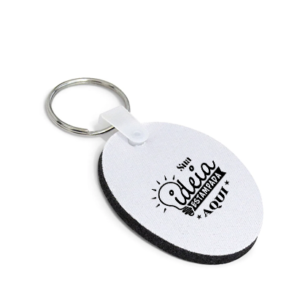 Chaveiro Oval Borracha Default