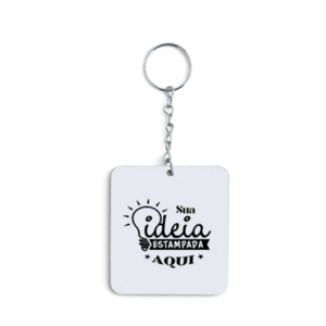 Chaveiro Retangular MDF Dupla Face