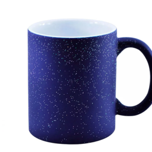 Caneca Magica Azul Glitter