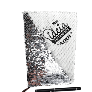 Agenda com lantejoula