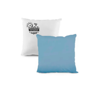 Almofada 30x30 - Branco e Azul 1