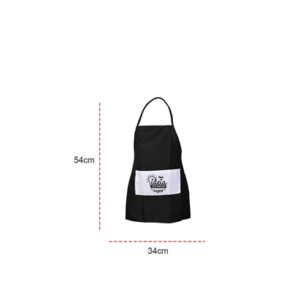 Avental Infantil Preto