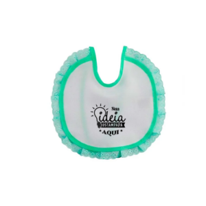 Babadores - Laise - Branco - Verde