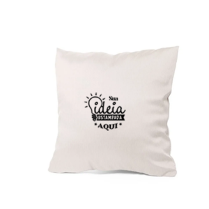 Capa Almofada 40x40 Aveludada - Branca