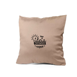 Capa Almofada 40x40 Aveludada - Marrom Claro