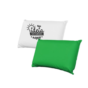 Capa para Travesseiro Branca -Verde