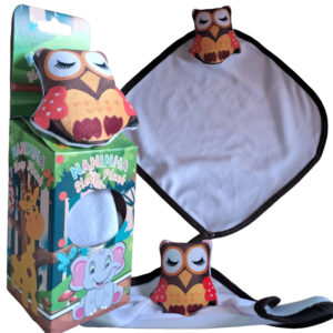 Naninha de Plush para Personalização - Coruja