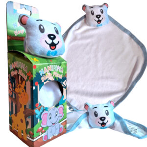 Naninha de Plush para Personalização - Urso Azul