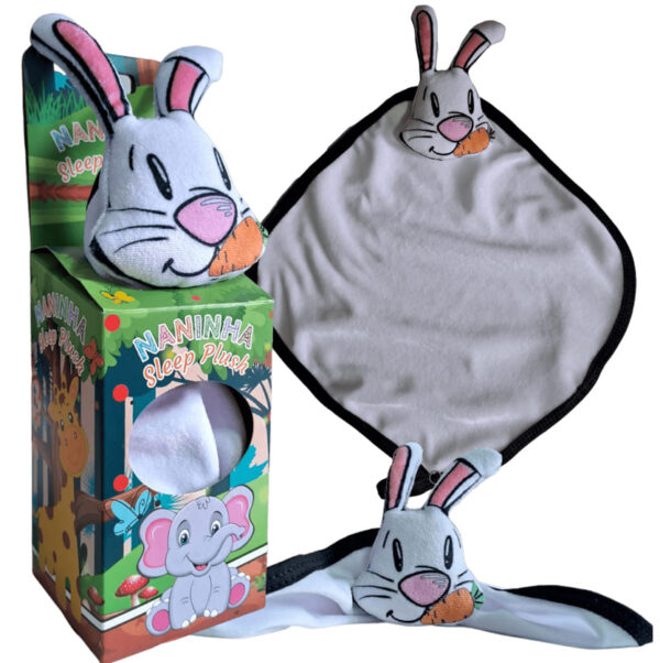 Naninha de Plush para Personalização - Coelho