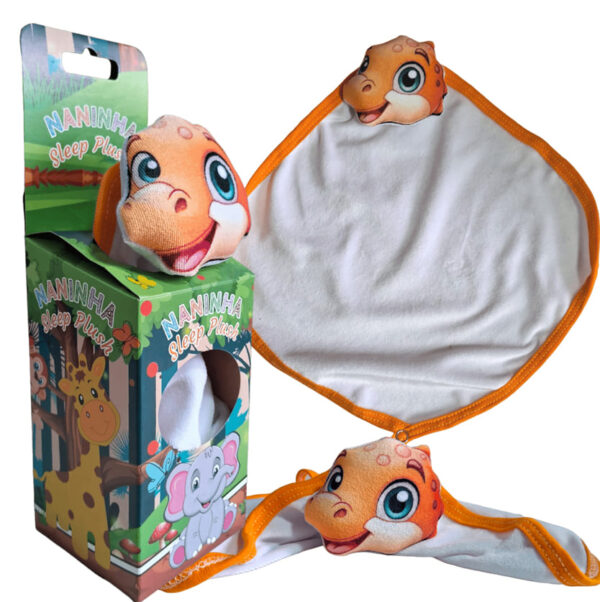 Naninha de Plush para Personalização - Dinossauro